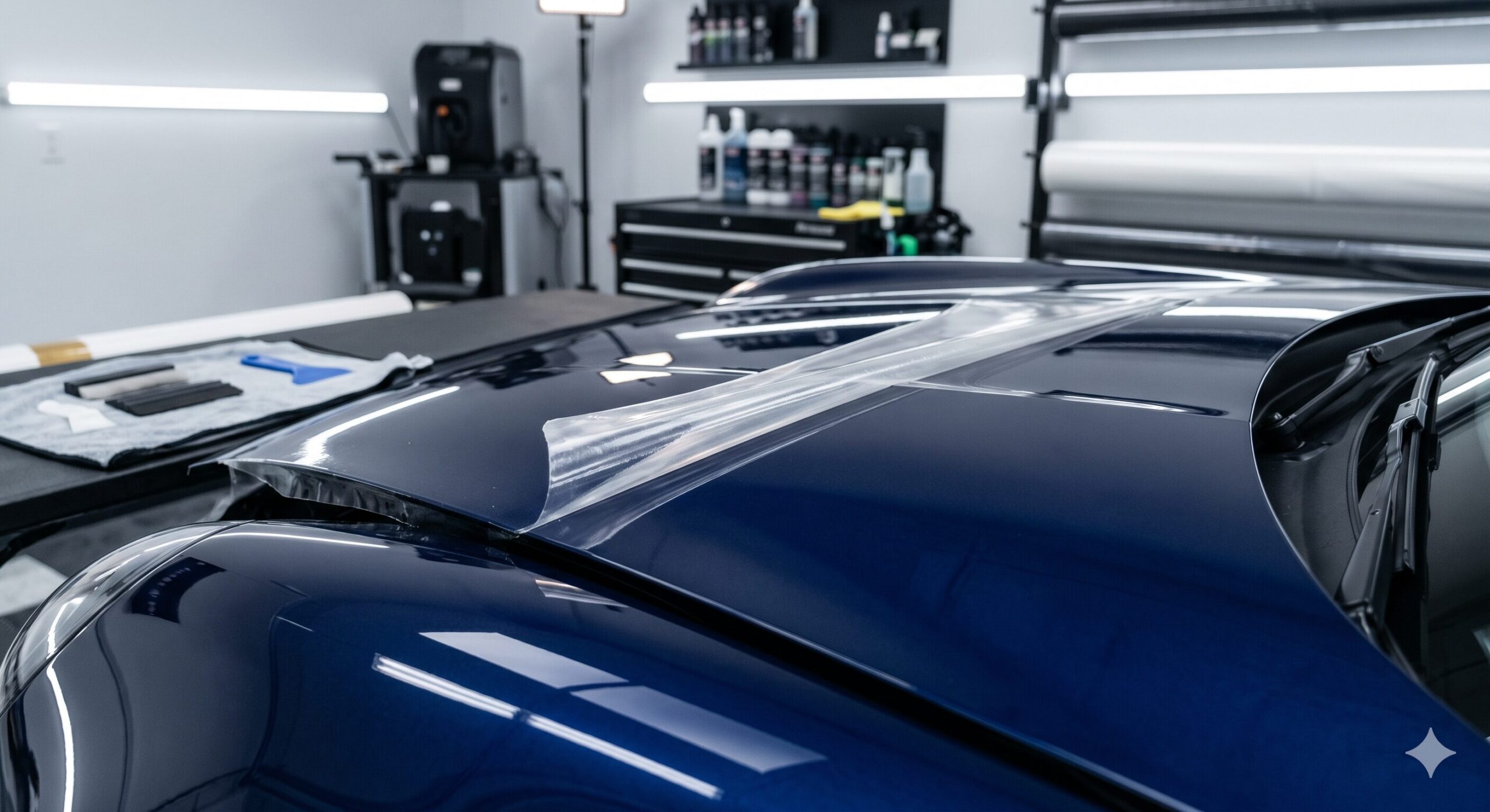 プロテクションフィルム施工車両