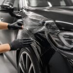新車納車前のプロテクションフィルム施工タイミングと確認事項のアイキャッチ画像。新車納車前にプロテクションフィルムを施工するタイミング｜ディーラー納車後との違いと依頼時の確認事項をイメージした図。